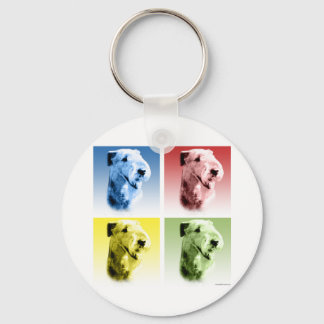 Airedale Terrier Pop Art Keychain