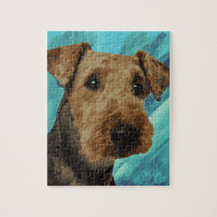 Airedale Terrier Portrait Jigsaw Puzzle