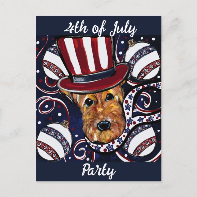  AIREDALE TERRIER   POSTCARD (Front)