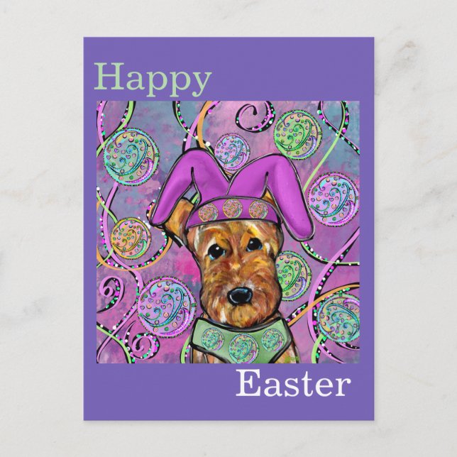 AIREDALE TERRIER   POSTCARD (Front)