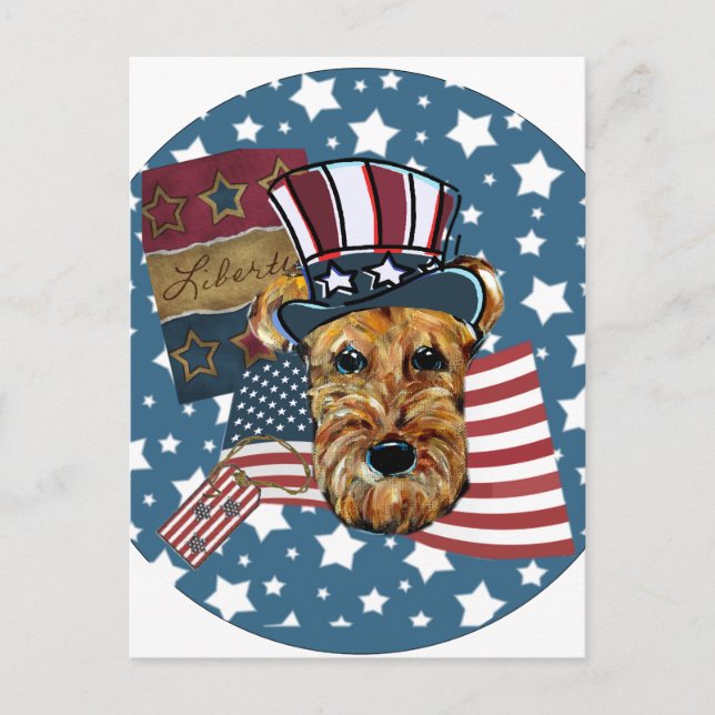 AIREDALE TERRIER POSTCARD (Front)