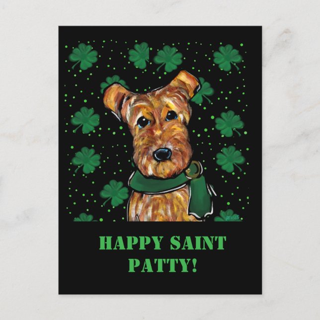 AIREDALE TERRIER   POSTCARD (Front)