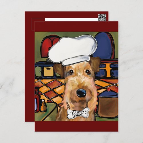 Airedale  Terrier  Postcard