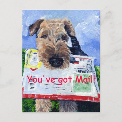 Airedale Terrier Postcard Postcard