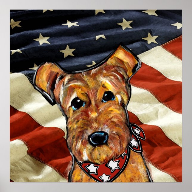 AIREDALE TERRIER POSTER (Front)