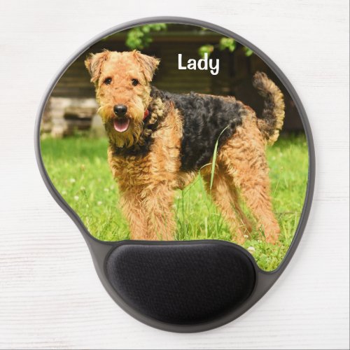 Airedale Terrier Puppy Dog Gel Mouse Pad