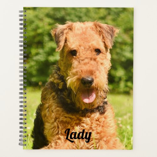 Airedale Terrier Puppy Dog Planner