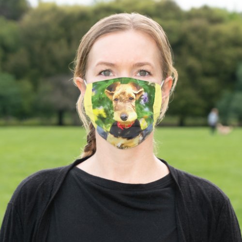 Airedale Terrier Puppy Face Mask Cover