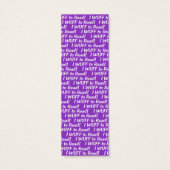 Airedale Terrier Purple Bookmark (Back)