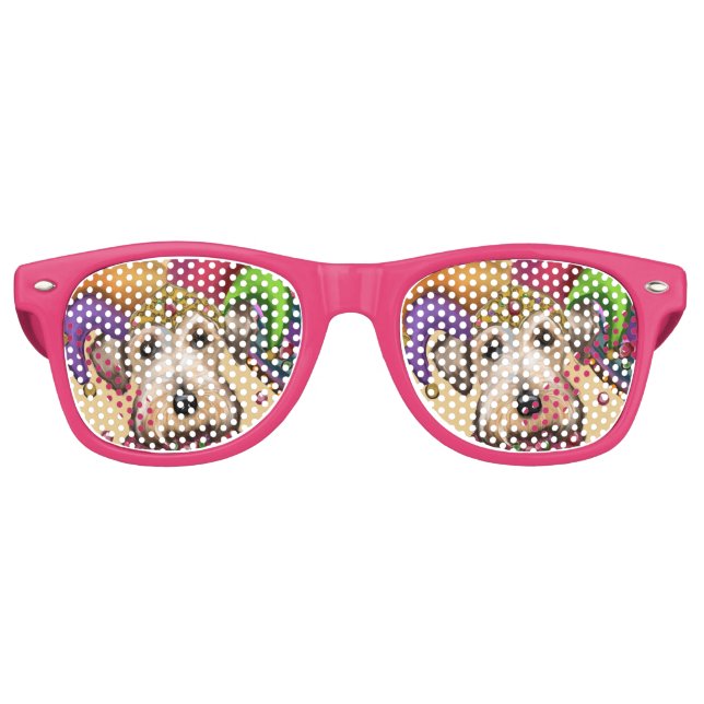 Airedale Terrier  Retro Sunglasses (Front)