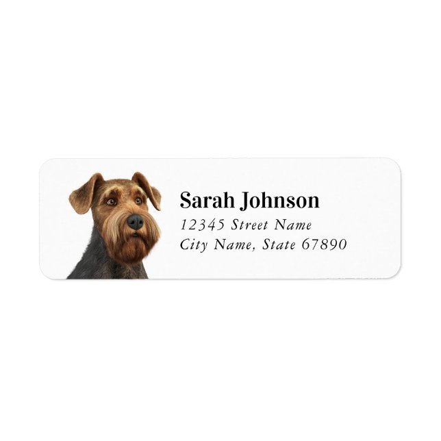 Airedale Terrier Return Address Labels (Front)