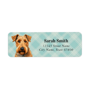 Airedale Terrier Return Address Labels