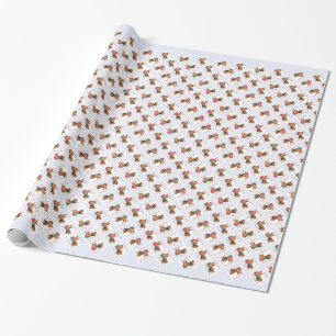 Airedale Terrier Santa Paws Wrapping Paper