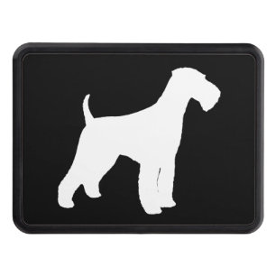 Airedale Terrier Silhouette Trailer Hitch Cover