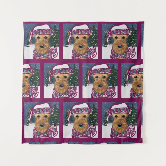 AIREDALE TERRIER   TAPESTRY (Front)
