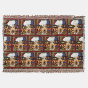 Airedale Terrier Throw Blanket