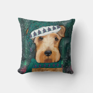 Airedale Terrier  Throw Pillow