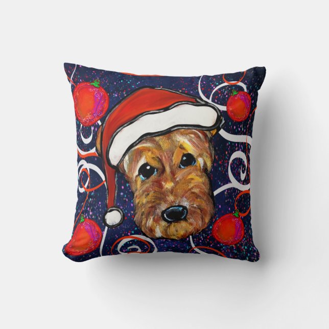  AIREDALE TERRIER        THROW PILLOW (Front)