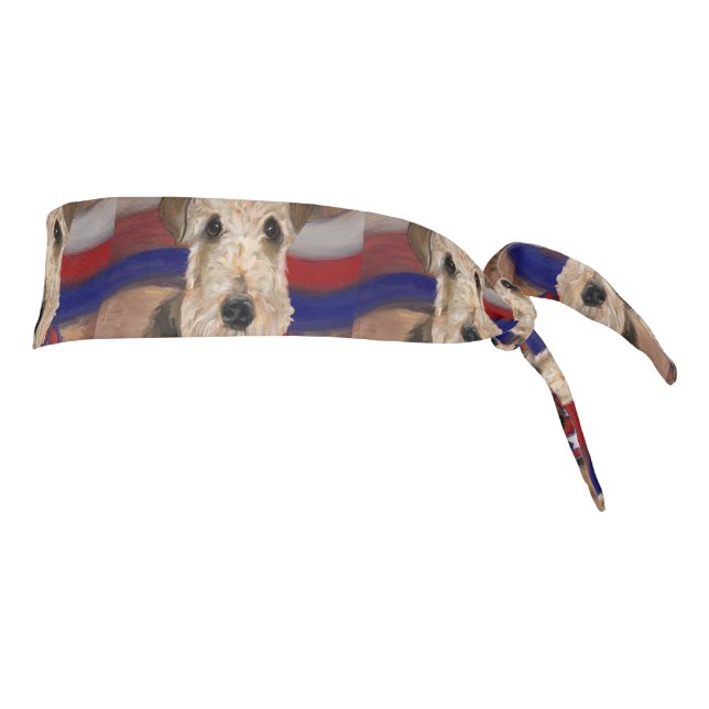  AIREDALE TERRIER        TIE HEADBAND (Rotate 90)