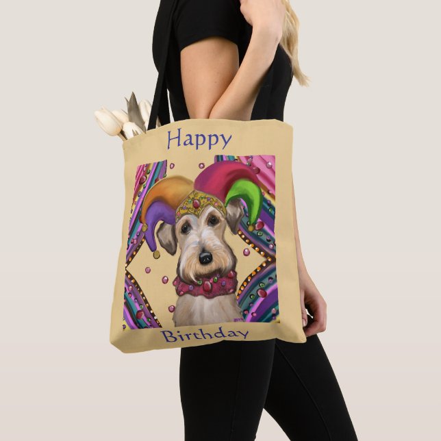 AIREDALE TERRIER  TOTE BAG (Close Up)