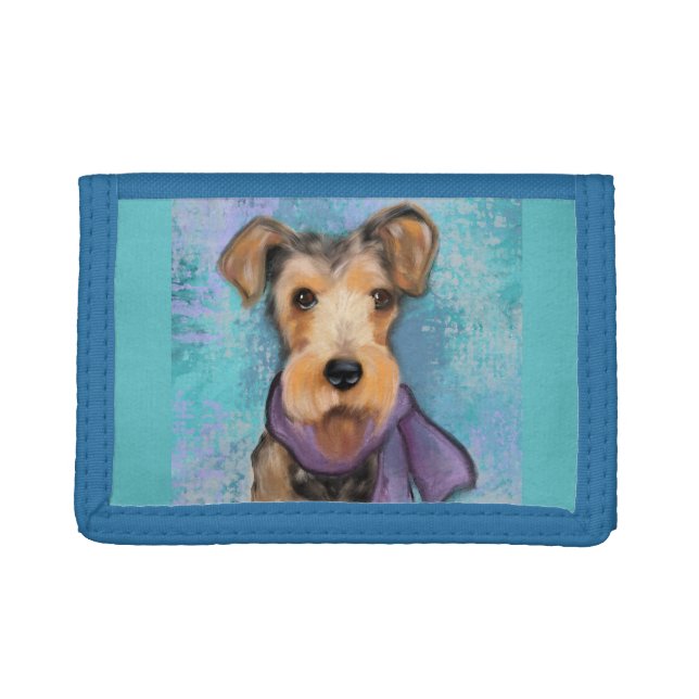 Airedale Terrier Trifold Wallet (Front)