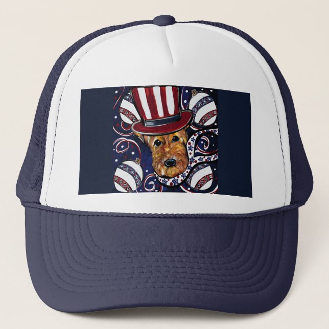  AIREDALE TERRIER     TRUCKER HAT (Front)