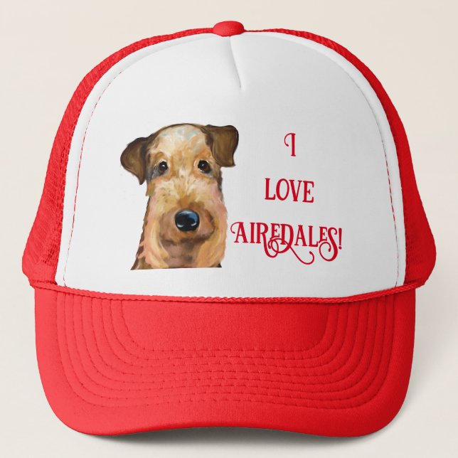 AIREDALE   TERRIER   TRUCKER HAT (Front)
