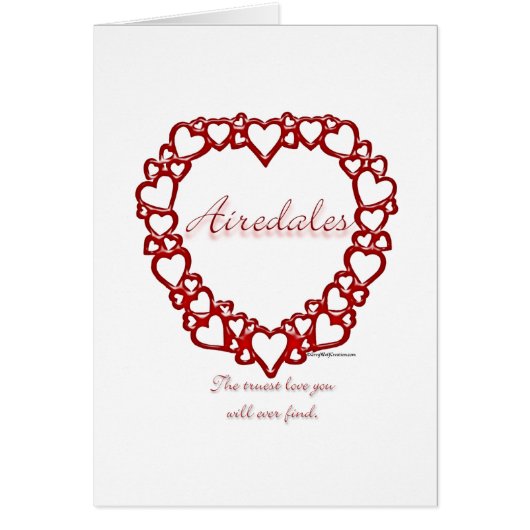 Airedale Terrier True Love Cards (Front)