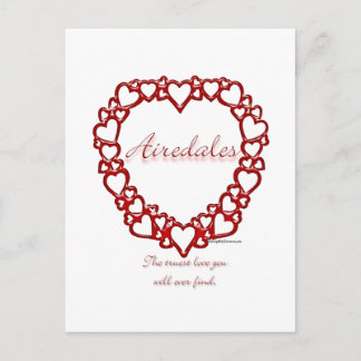 Airedale Terrier True Love Postcard