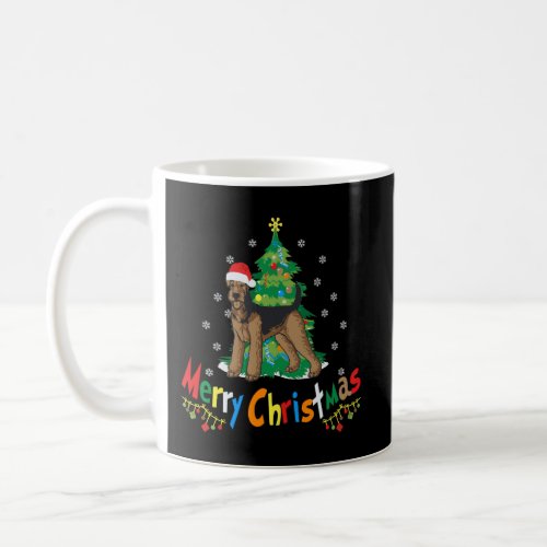 Airedale Terrier Ugly Christmas Sweater Coffee Mug