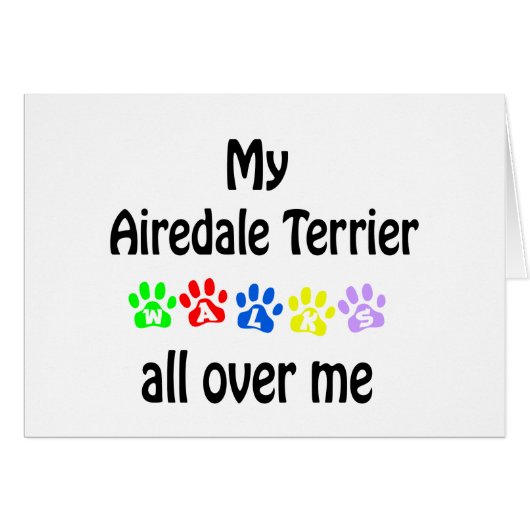 Airedale Terrier Walks Design (Front Horizontal)