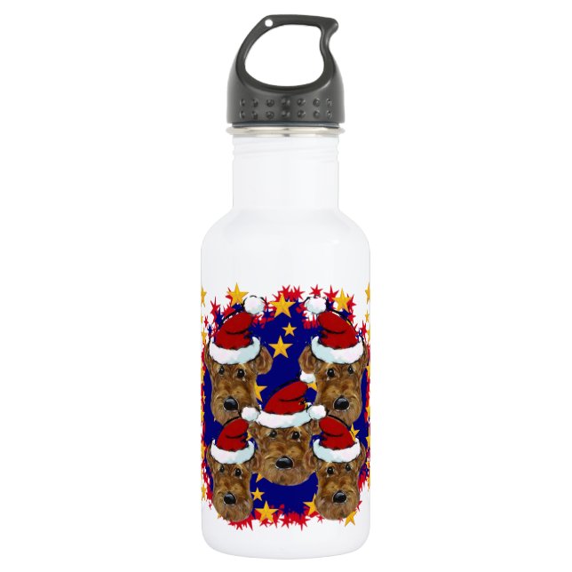 AIREDALE TERRIER WATER BOTTLE (Front)