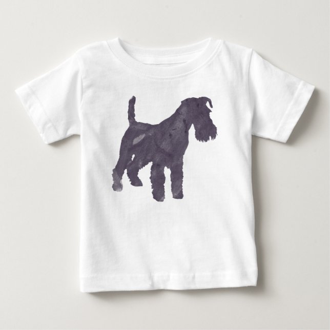 Airedale Terrier Watercolor Baby T-Shirt (Front)