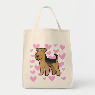Airedale Terrier / Welsh Terrier Love Tote Bag