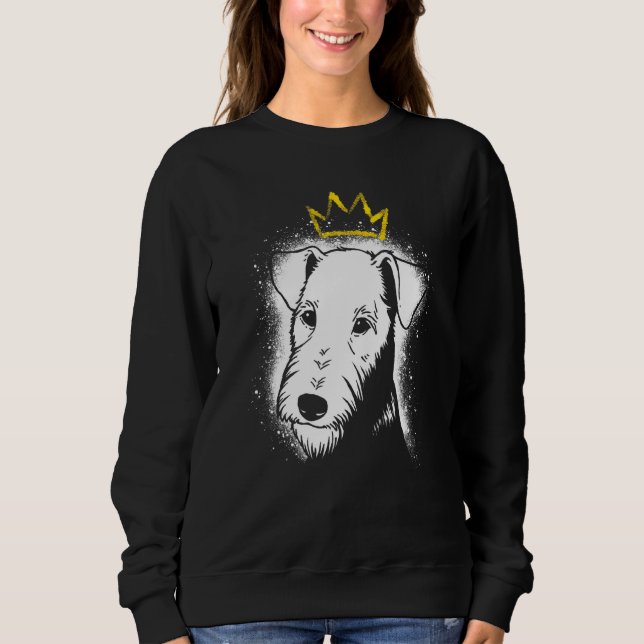 Airedale Terrier with Crown Sweatshirt (Front)
