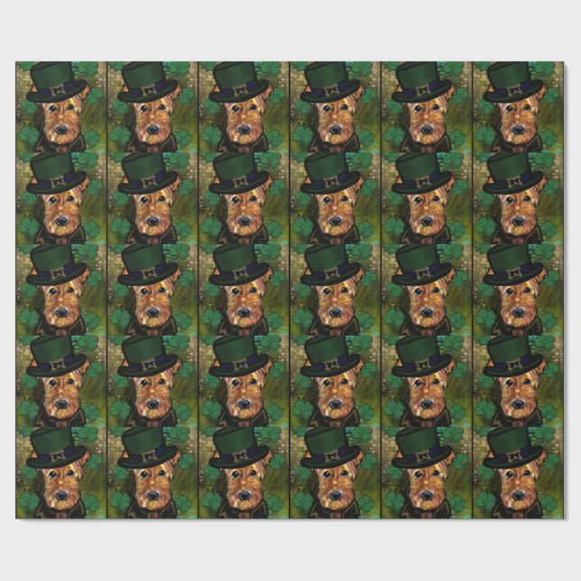 AIREDALE TERRIER   WRAPPING PAPER (Flat)