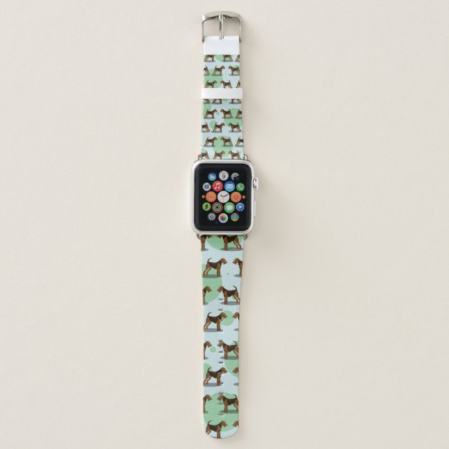 Airedale Terriers Apple Watch Band (Front)