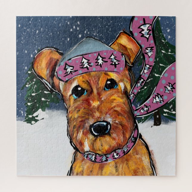 Airedale Terriers Jigsaw Puzzle (Vertical)