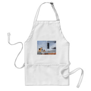 Airedale Terriers on the Veranda Adult Apron