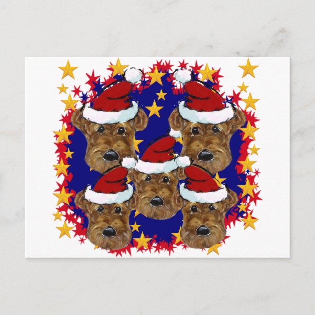 AIREDALE TERRIERS POSTCARD (Front)