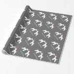 Airedale Terriers Wedding with Custom Text Wrapping Paper<br><div class="desc">Original Dog Lover's Design. Customize with your own text. Great for wedding gifts!</div>