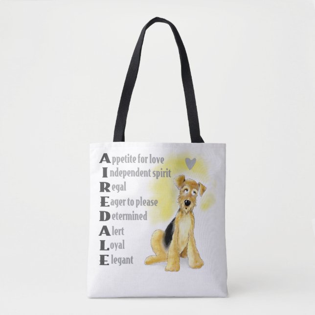 Airedale tote bag (Front)