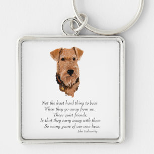 Airedale, Welsh, Lakeland Terrier Keepsake Keychain