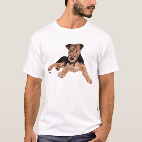 Airedale  Welsh Terrier Puppy T_Shirt