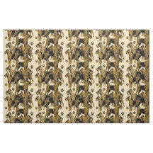 Airedales Patterned fabric