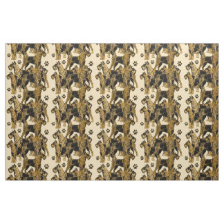 Airedales Patterned fabric