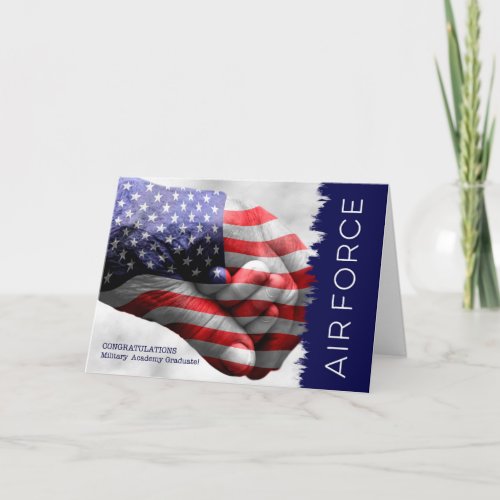 Airforce Academy Graduate Hand in Hand Card