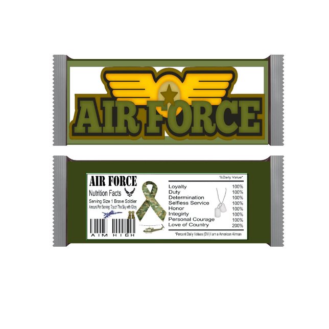 Airforce Military Celebration Candy Bar Wrappers Notepad (Creator Uploaded)