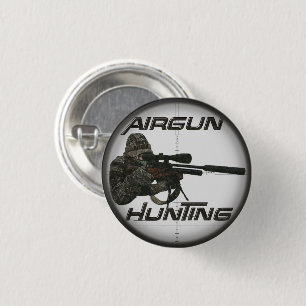 Airgun hunting logo hat keychain button