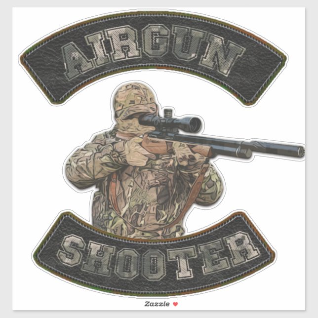 Airgun shooter  sticker (Sheet)